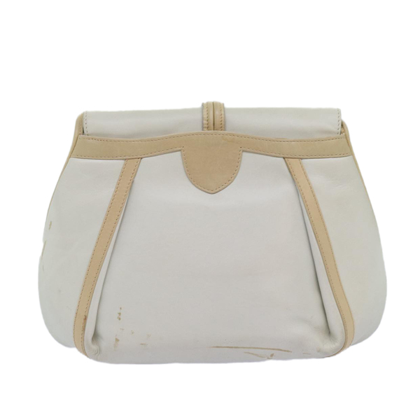 GUCCI Shoulder Bag Leather Beige Auth ep4257 - Picture 2 of 16